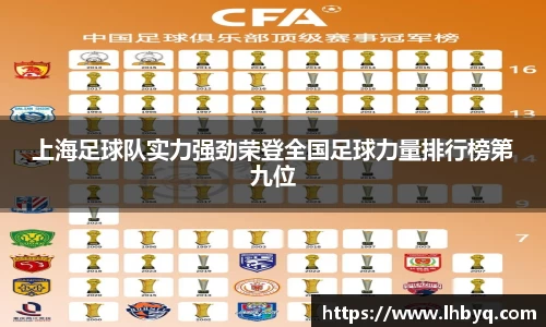 上海足球队实力强劲荣登全国足球力量排行榜第九位